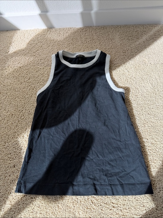 Massimo Dutti Tops - Massimo Dutti Black Tank Top with White Trim